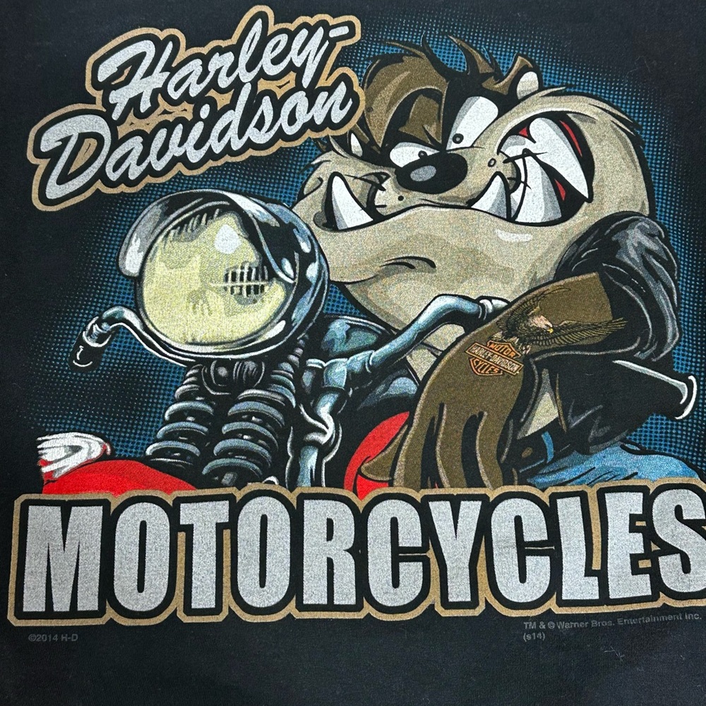 Harley Davidson Taz Motorcycle Graphic Tee